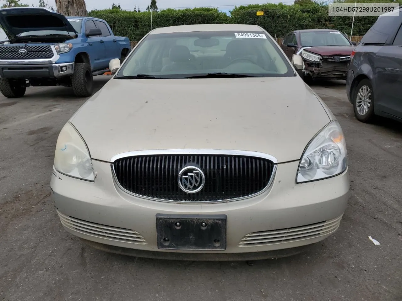 2008 Buick Lucerne Cxl VIN: 1G4HD57298U201987 Lot: 54981364