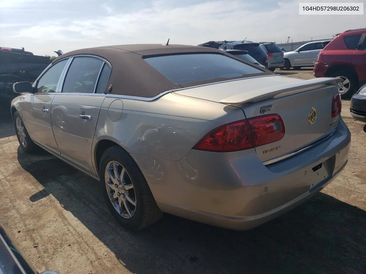 2008 Buick Lucerne Cxl VIN: 1G4HD57298U206302 Lot: 55369084