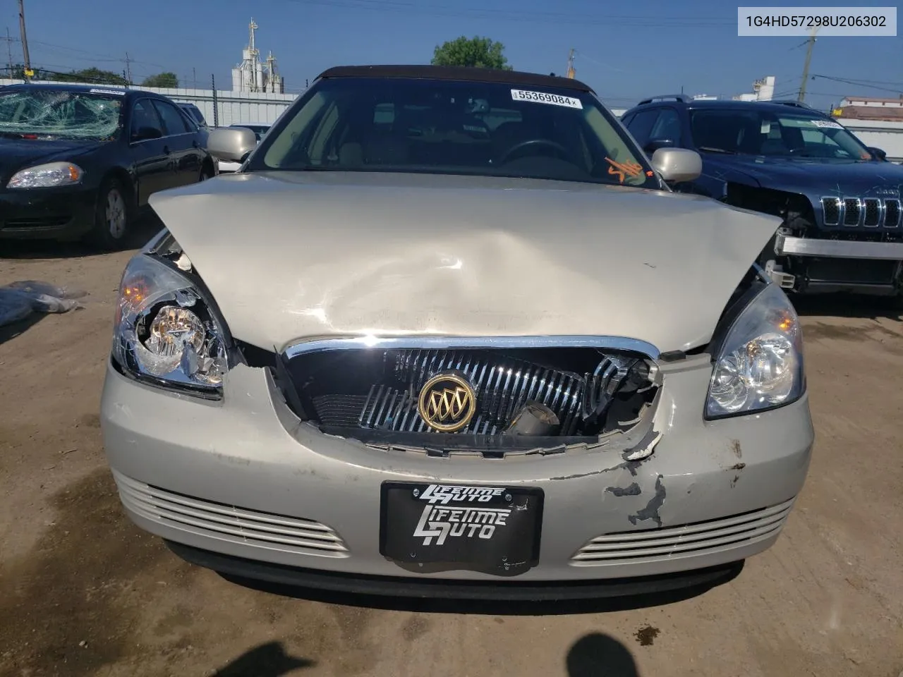 2008 Buick Lucerne Cxl VIN: 1G4HD57298U206302 Lot: 55369084