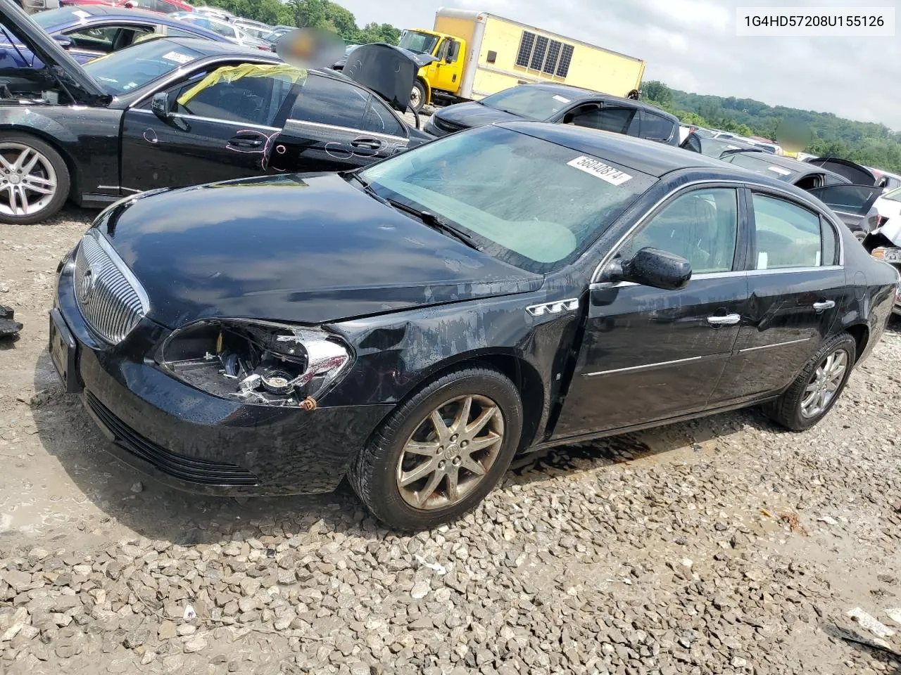 2008 Buick Lucerne Cxl VIN: 1G4HD57208U155126 Lot: 56040874