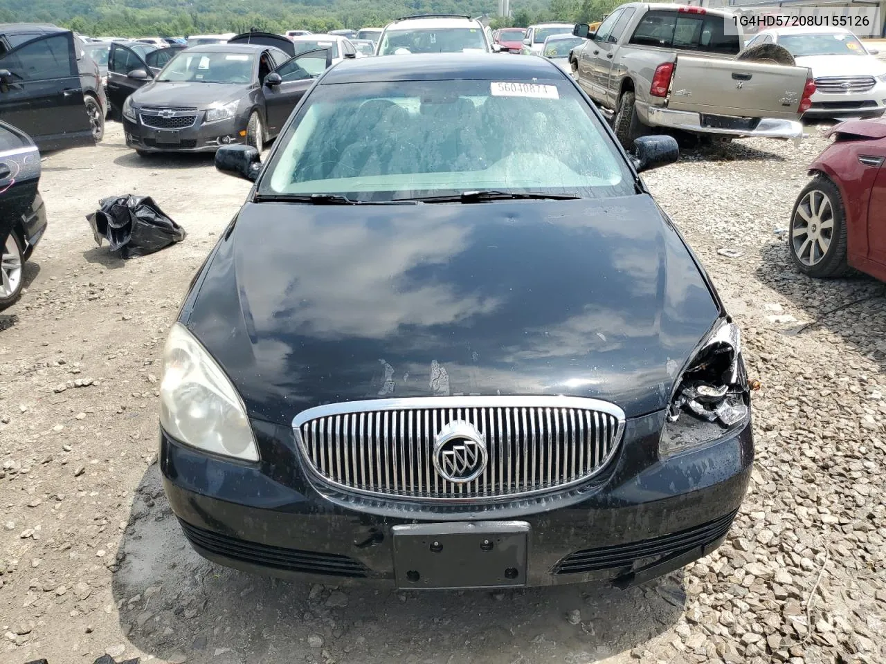 2008 Buick Lucerne Cxl VIN: 1G4HD57208U155126 Lot: 56040874