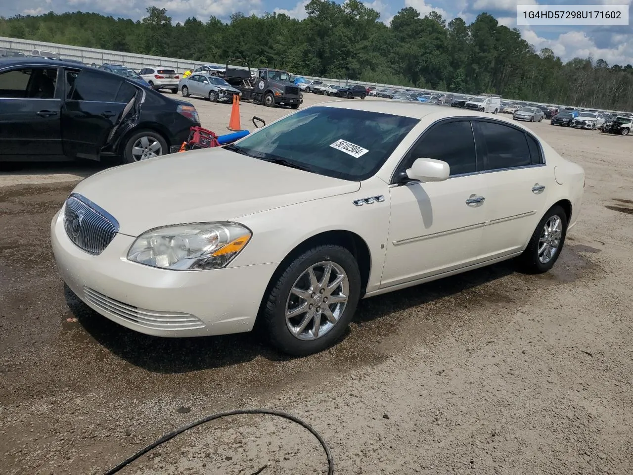 2008 Buick Lucerne Cxl VIN: 1G4HD57298U171602 Lot: 56102904