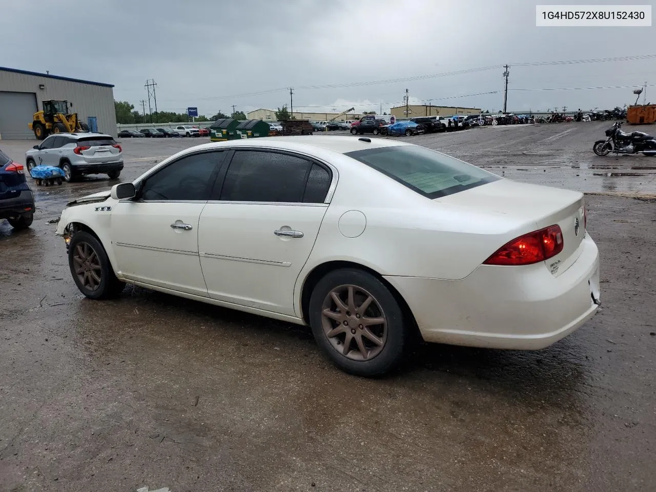 2008 Buick Lucerne Cxl VIN: 1G4HD572X8U152430 Lot: 56643344