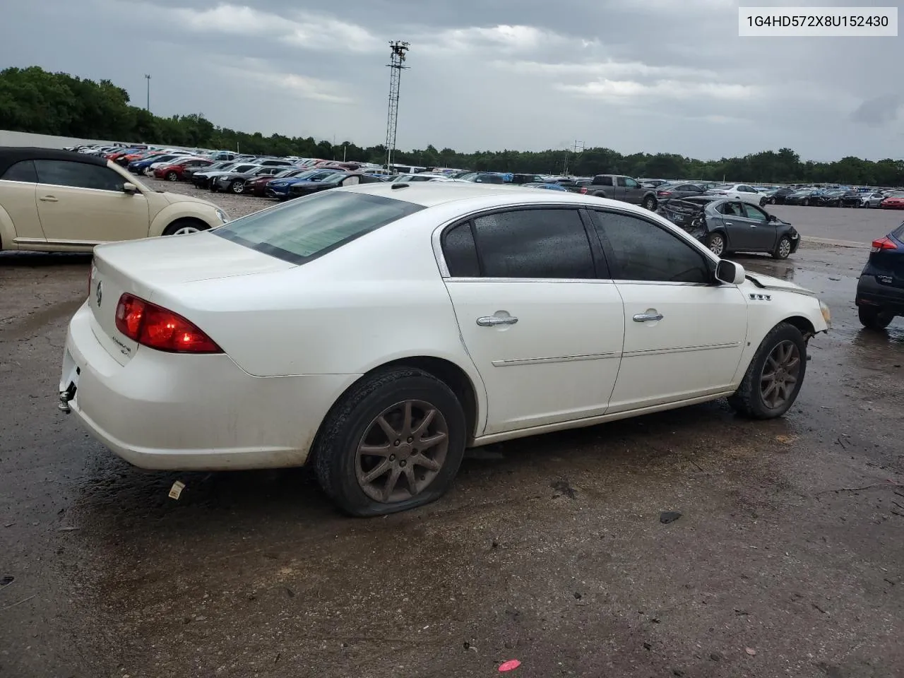 2008 Buick Lucerne Cxl VIN: 1G4HD572X8U152430 Lot: 56643344