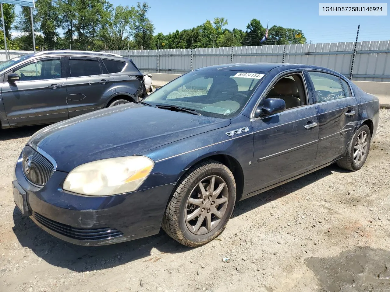 2008 Buick Lucerne Cxl VIN: 1G4HD57258U146924 Lot: 56824154