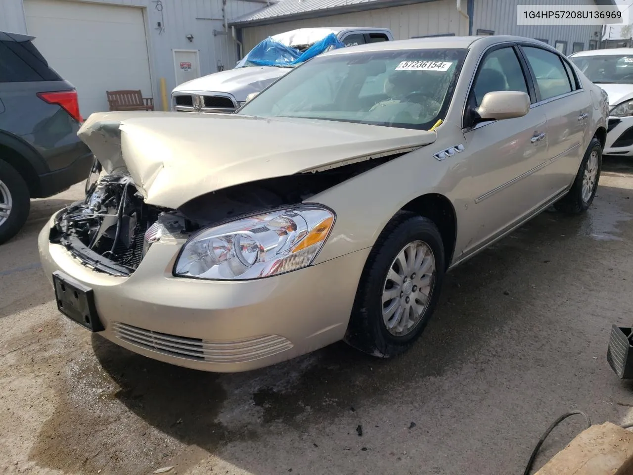 2008 Buick Lucerne Cx VIN: 1G4HP57208U136969 Lot: 57236154