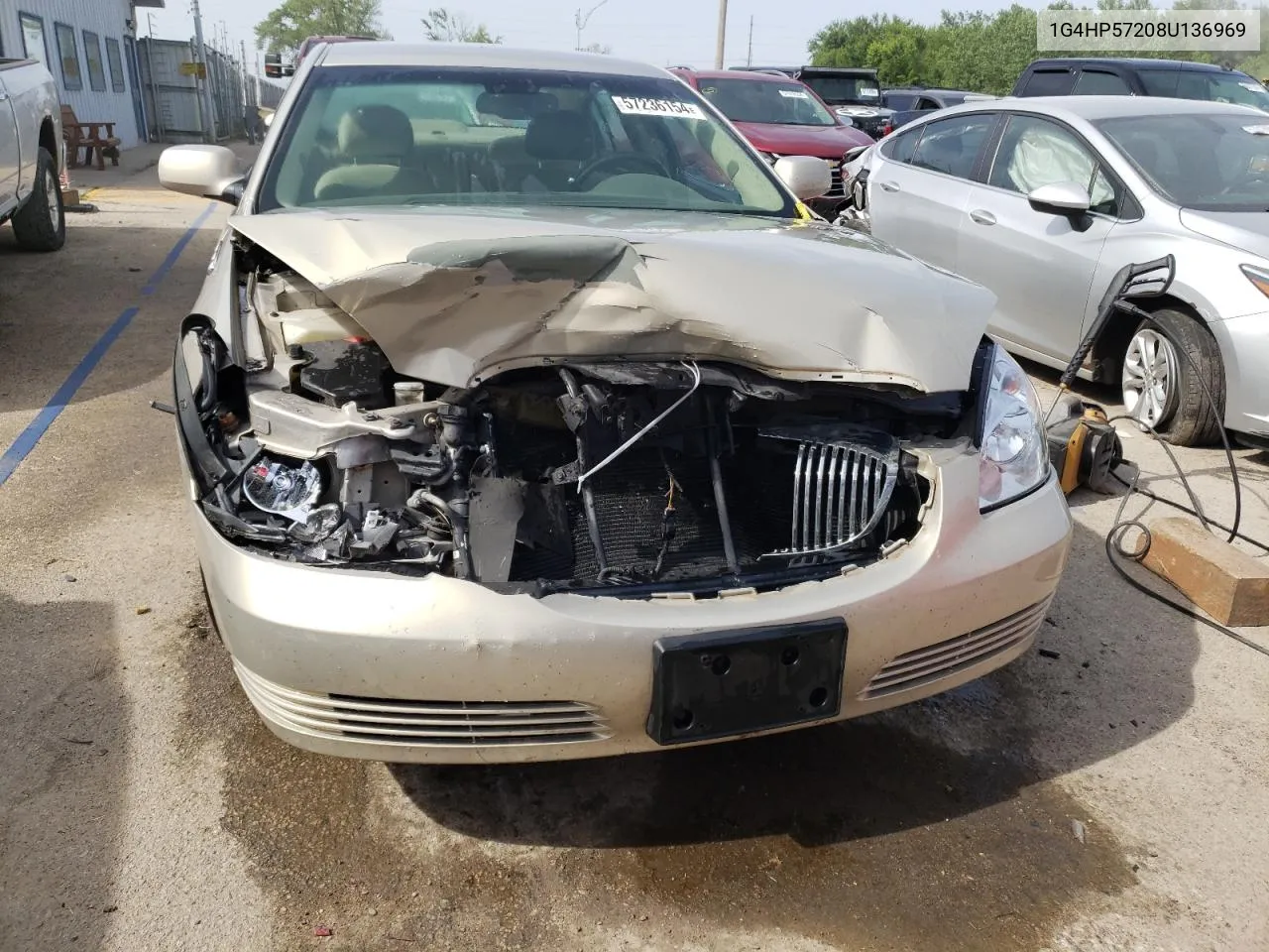 2008 Buick Lucerne Cx VIN: 1G4HP57208U136969 Lot: 57236154