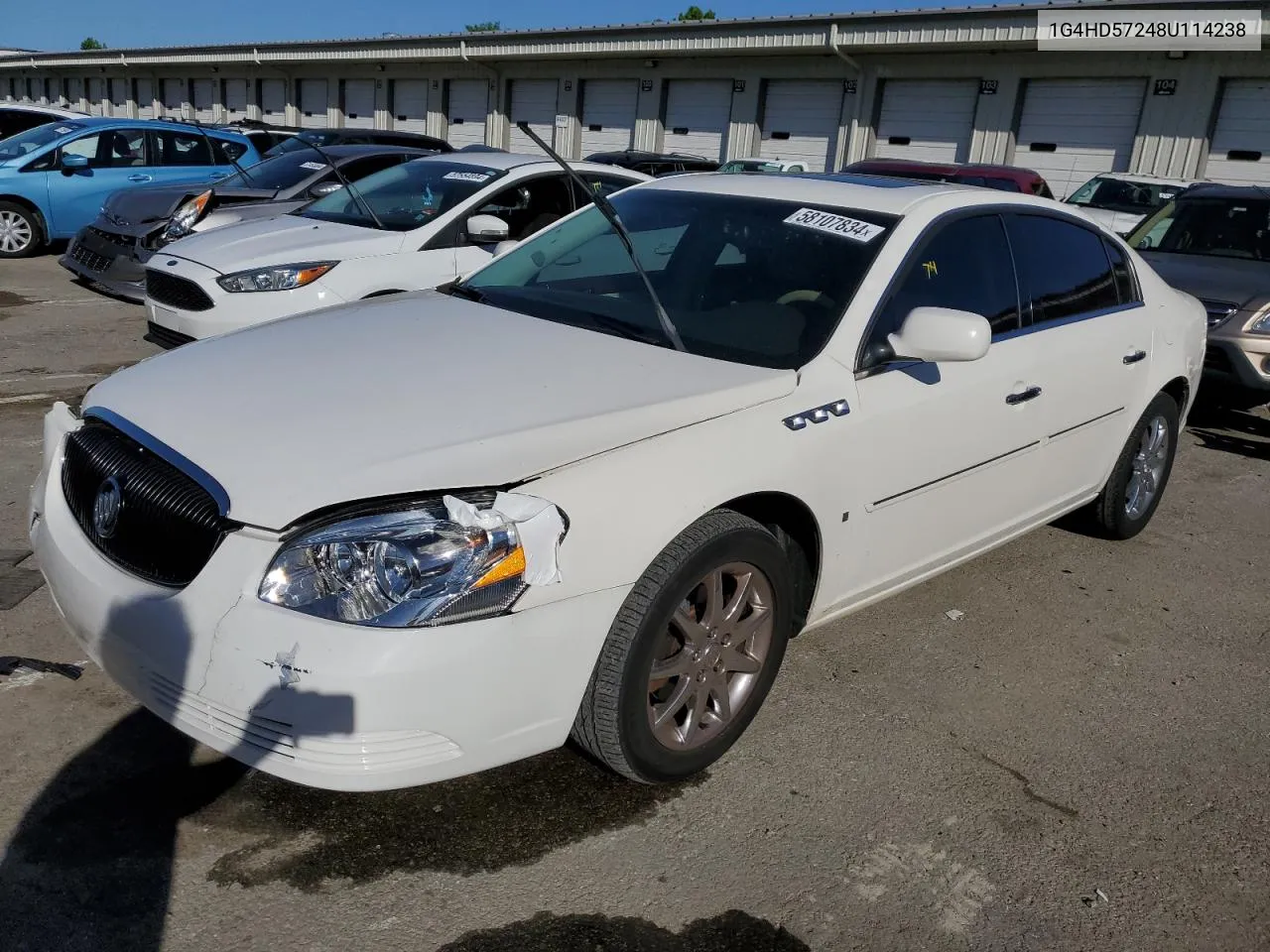 2008 Buick Lucerne Cxl VIN: 1G4HD57248U114238 Lot: 58107834