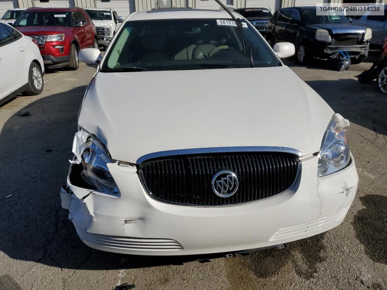 2008 Buick Lucerne Cxl VIN: 1G4HD57248U114238 Lot: 58107834