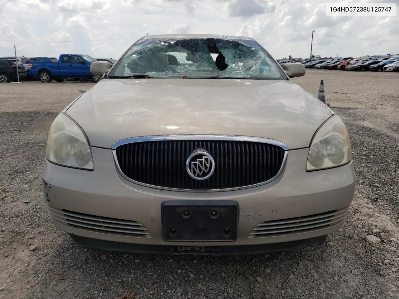 2008 Buick Lucerne Cxl VIN: 1G4HD57238U125747 Lot: 58160664