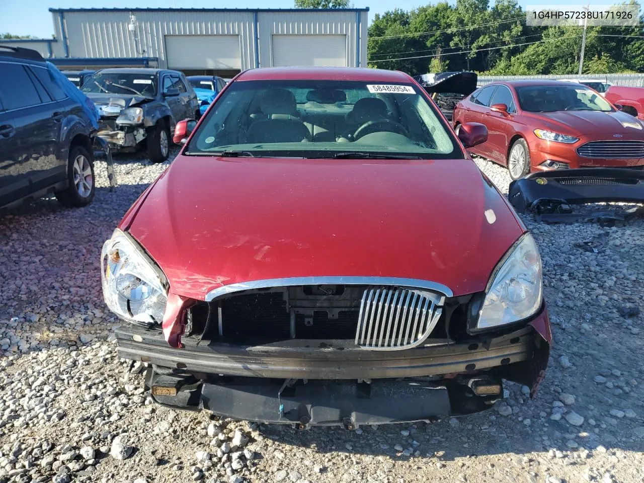 2008 Buick Lucerne Cx VIN: 1G4HP57238U171926 Lot: 58485954