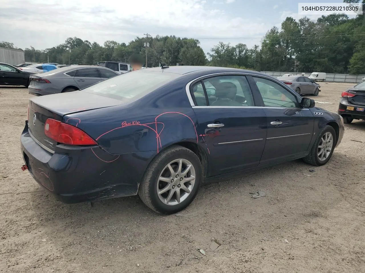 2008 Buick Lucerne Cxl VIN: 1G4HD57228U210305 Lot: 58680294