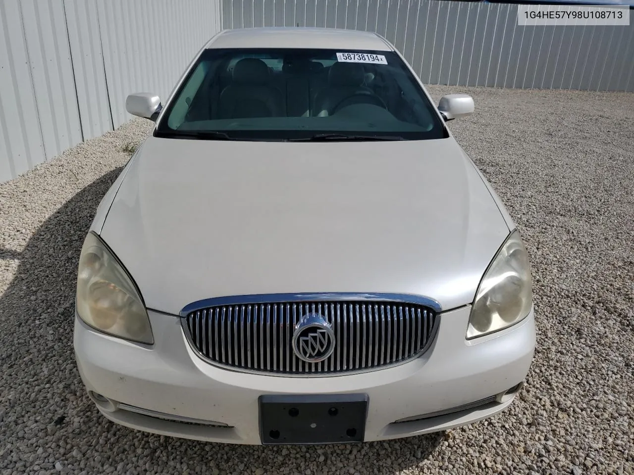 2008 Buick Lucerne Cxs VIN: 1G4HE57Y98U108713 Lot: 58738194