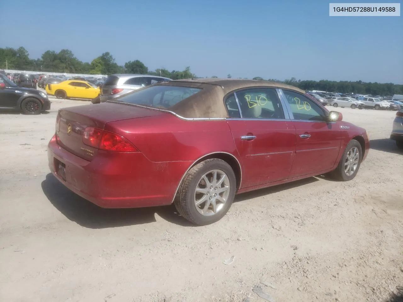 2008 Buick Lucerne Cxl VIN: 1G4HD57288U149588 Lot: 60384474