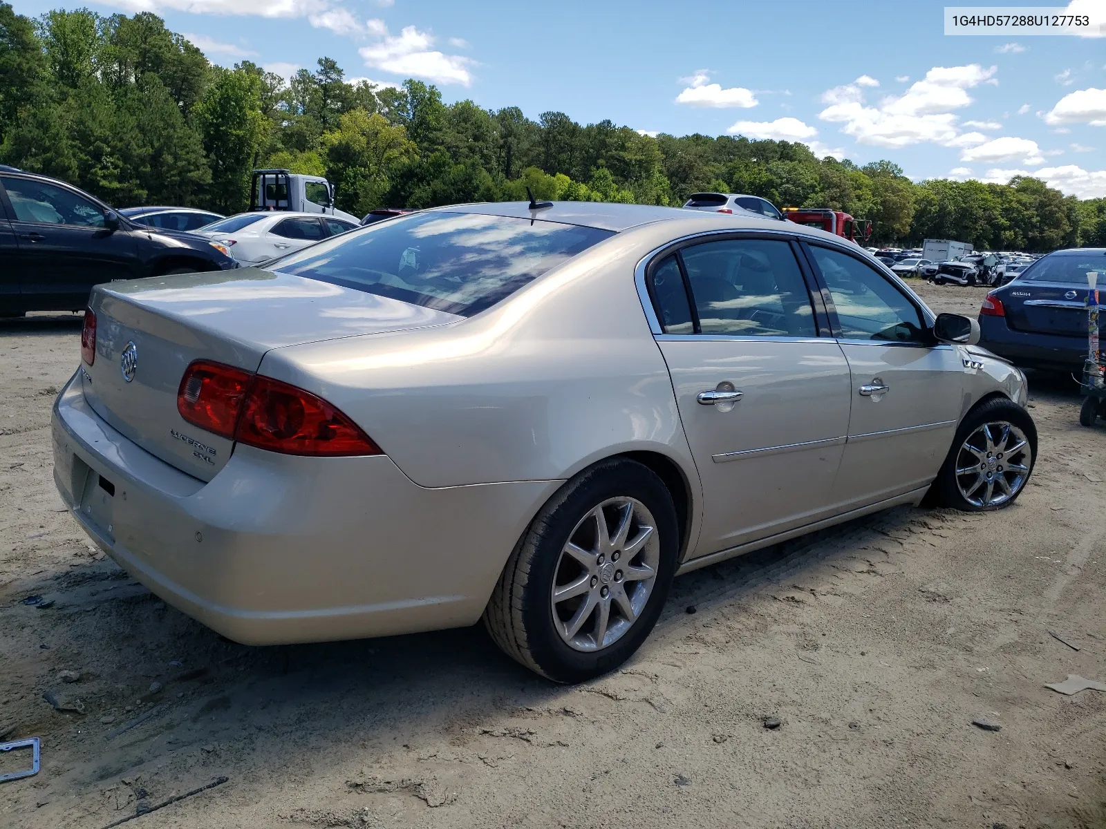 2008 Buick Lucerne Cxl VIN: 1G4HD57288U127753 Lot: 60912884