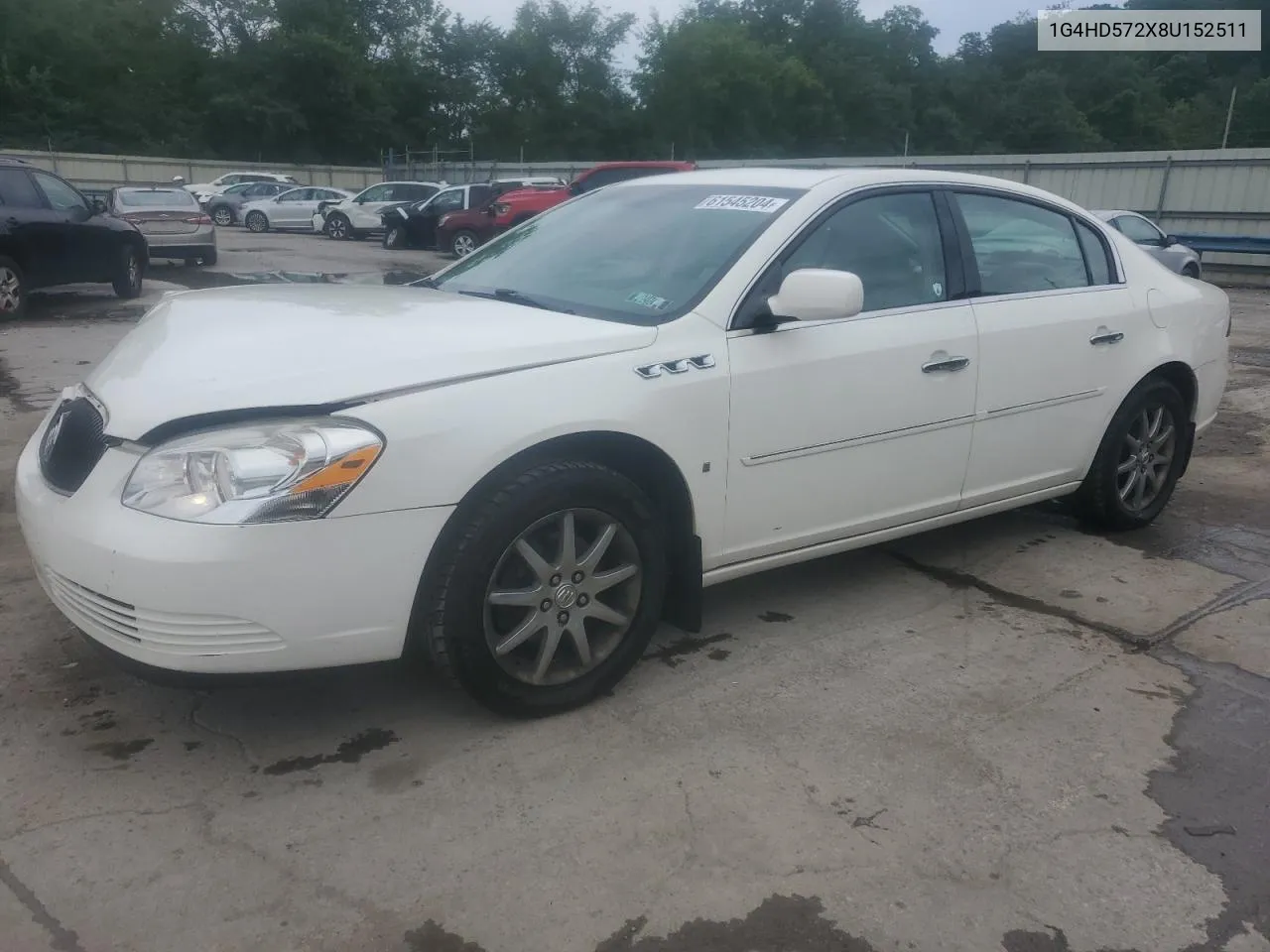 2008 Buick Lucerne Cxl VIN: 1G4HD572X8U152511 Lot: 61545204