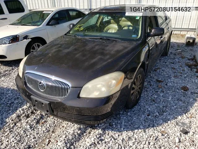 2008 Buick Lucerne Cx VIN: 1G4HP57208U154632 Lot: 62584711