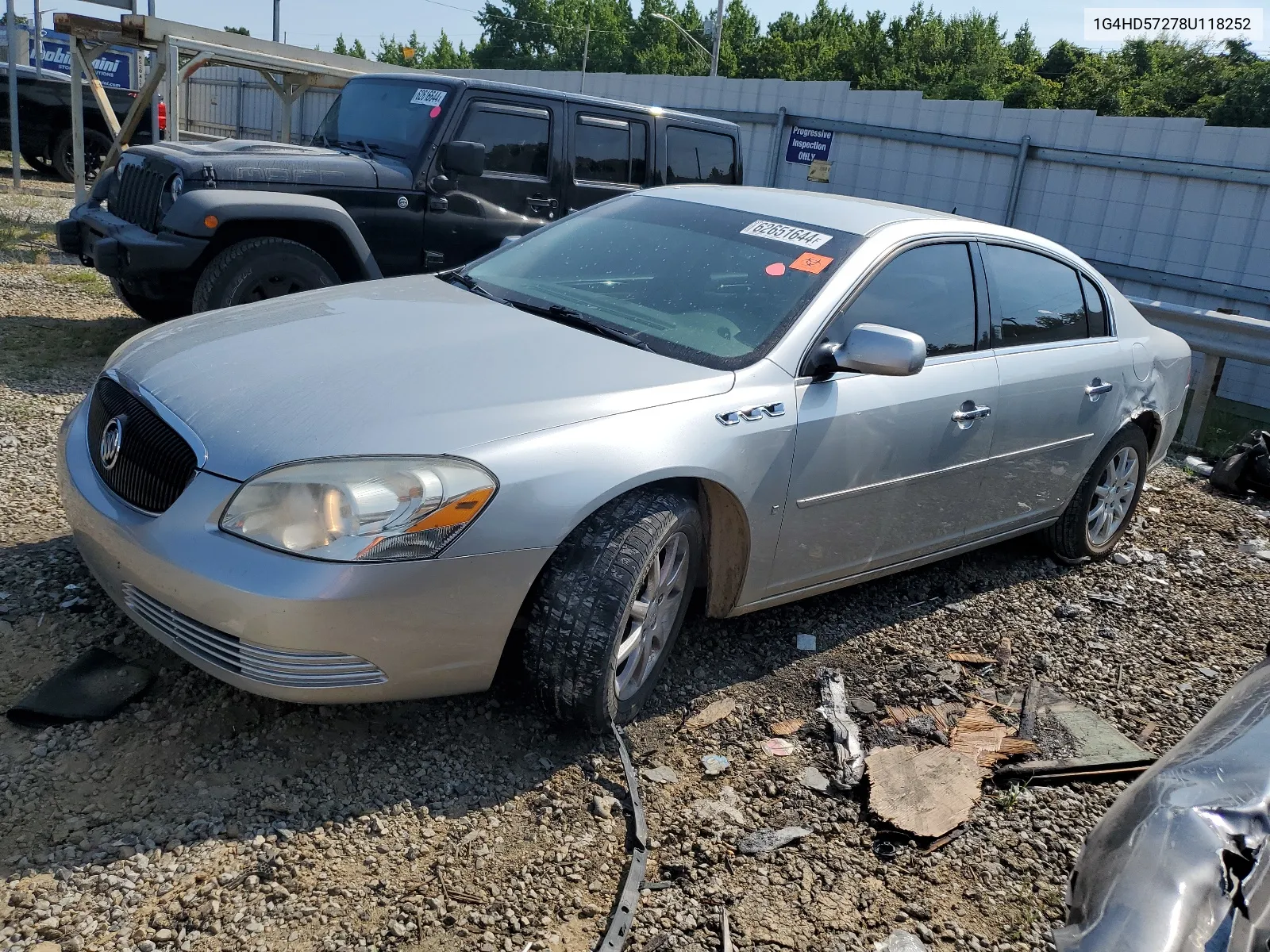 2008 Buick Lucerne Cxl VIN: 1G4HD57278U118252 Lot: 62651644