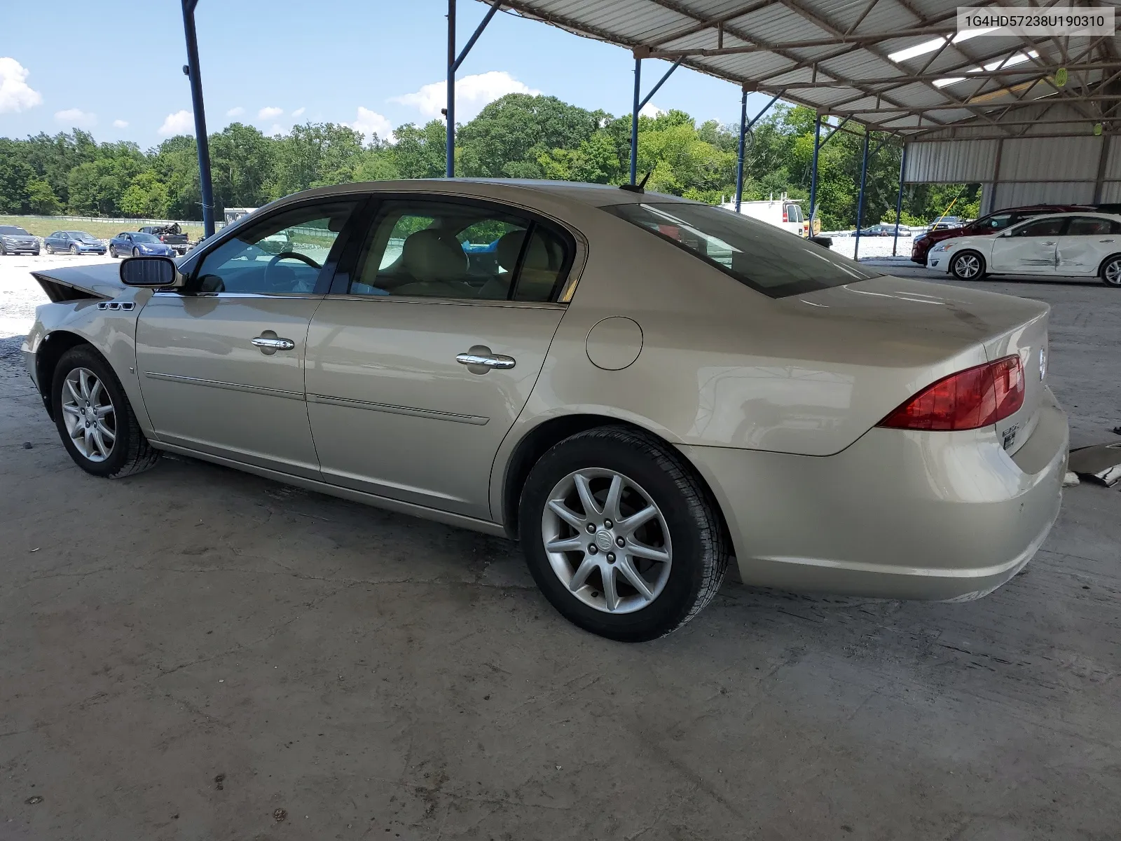 2008 Buick Lucerne Cxl VIN: 1G4HD57238U190310 Lot: 63105424