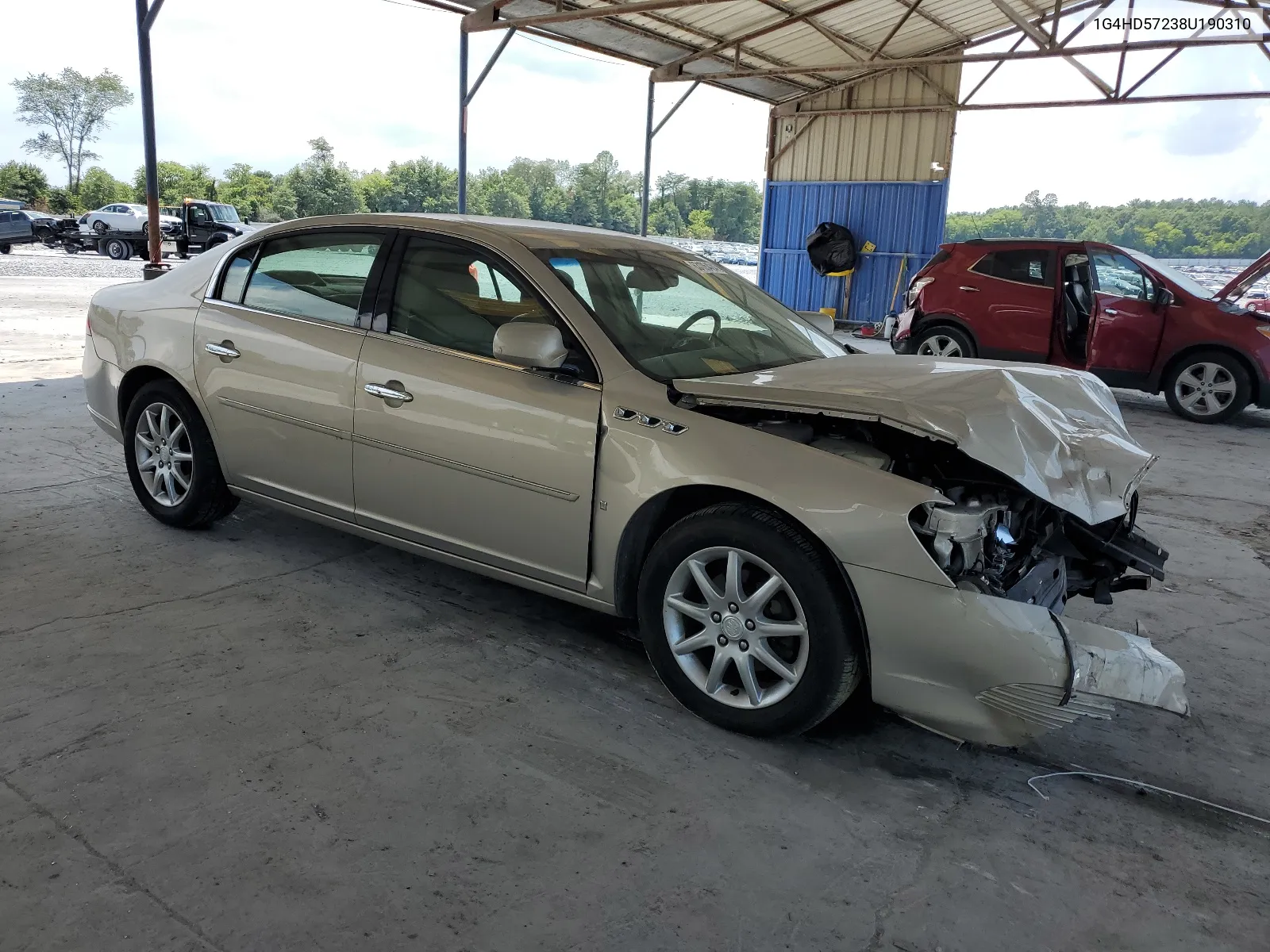 2008 Buick Lucerne Cxl VIN: 1G4HD57238U190310 Lot: 63105424