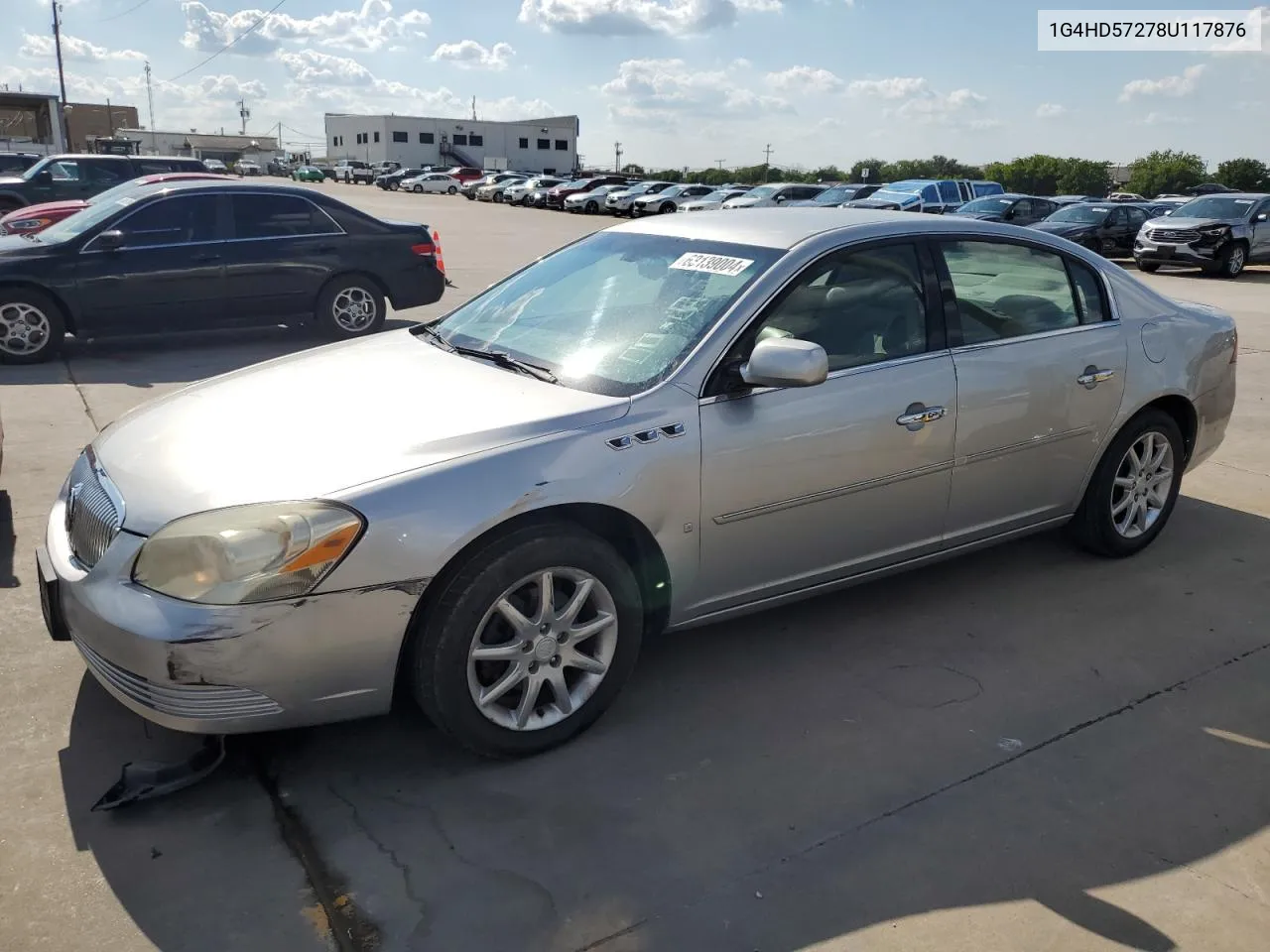 2008 Buick Lucerne Cxl VIN: 1G4HD57278U117876 Lot: 63139004