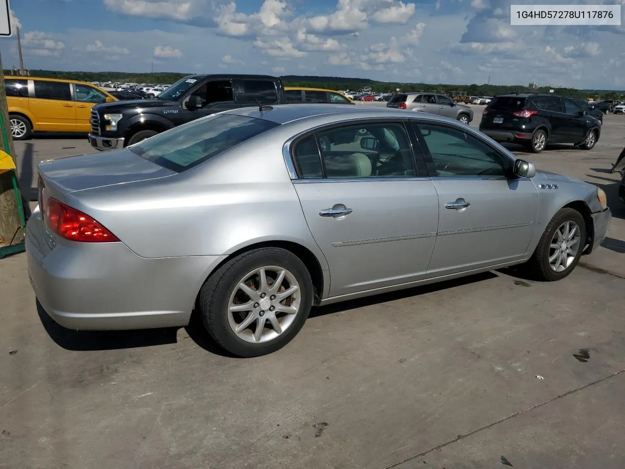 2008 Buick Lucerne Cxl VIN: 1G4HD57278U117876 Lot: 63139004