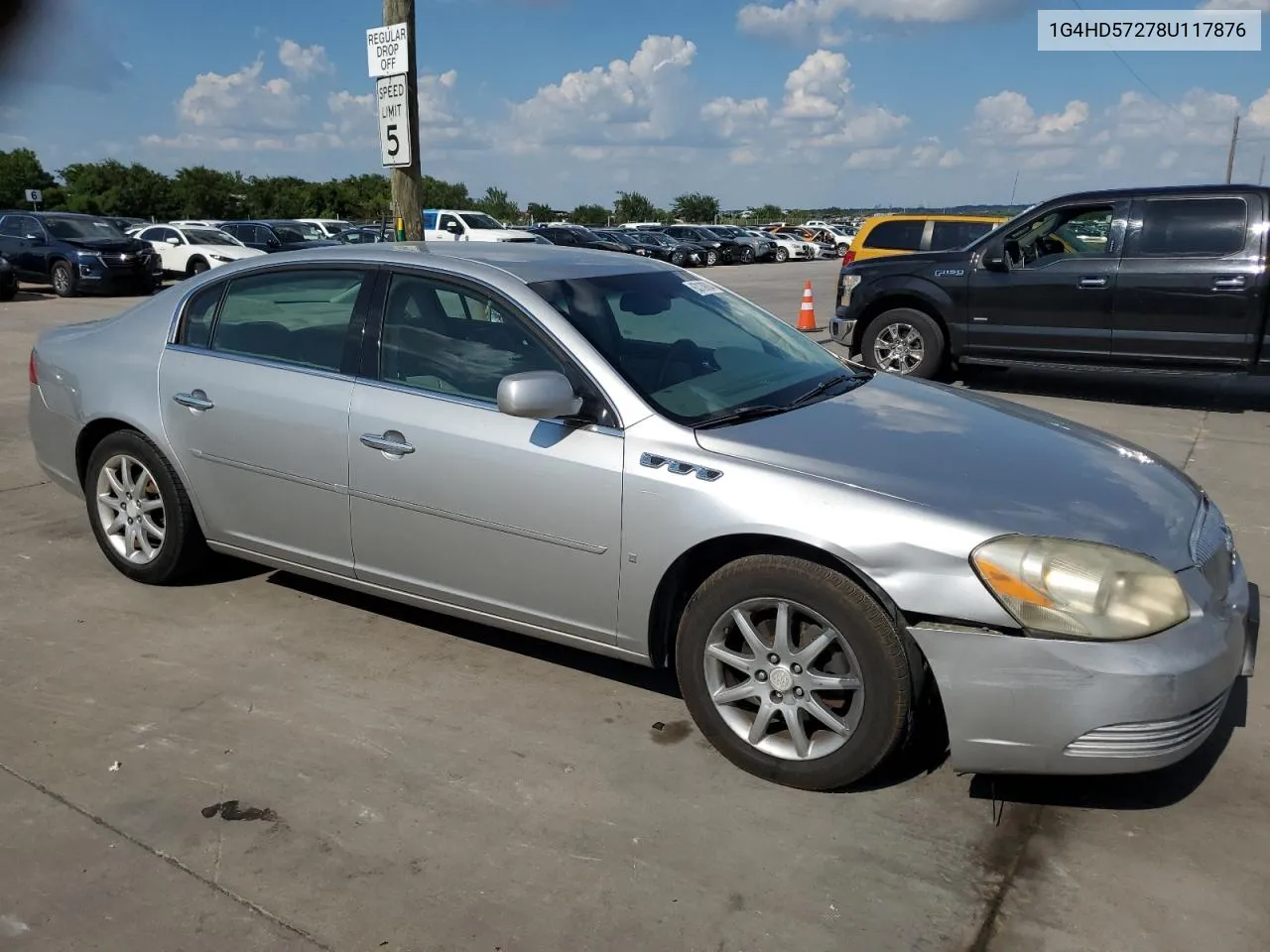 2008 Buick Lucerne Cxl VIN: 1G4HD57278U117876 Lot: 63139004