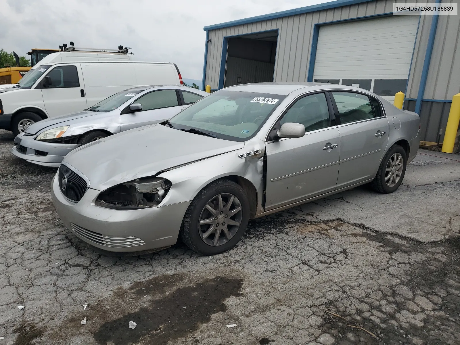 2008 Buick Lucerne Cxl VIN: 1G4HD57258U186839 Lot: 63554974