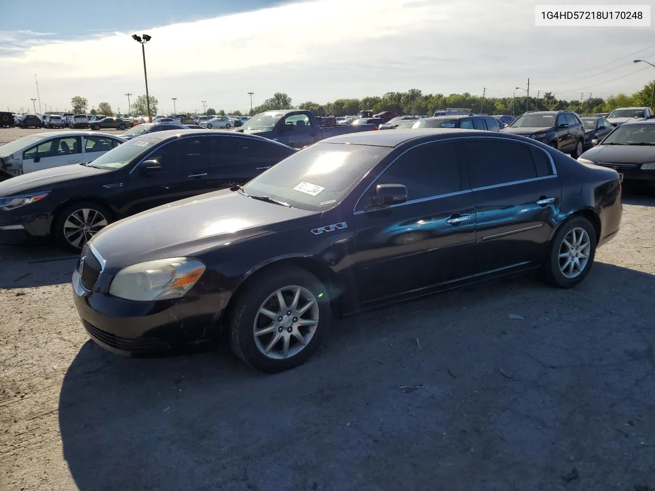 2008 Buick Lucerne Cxl VIN: 1G4HD57218U170248 Lot: 70174564