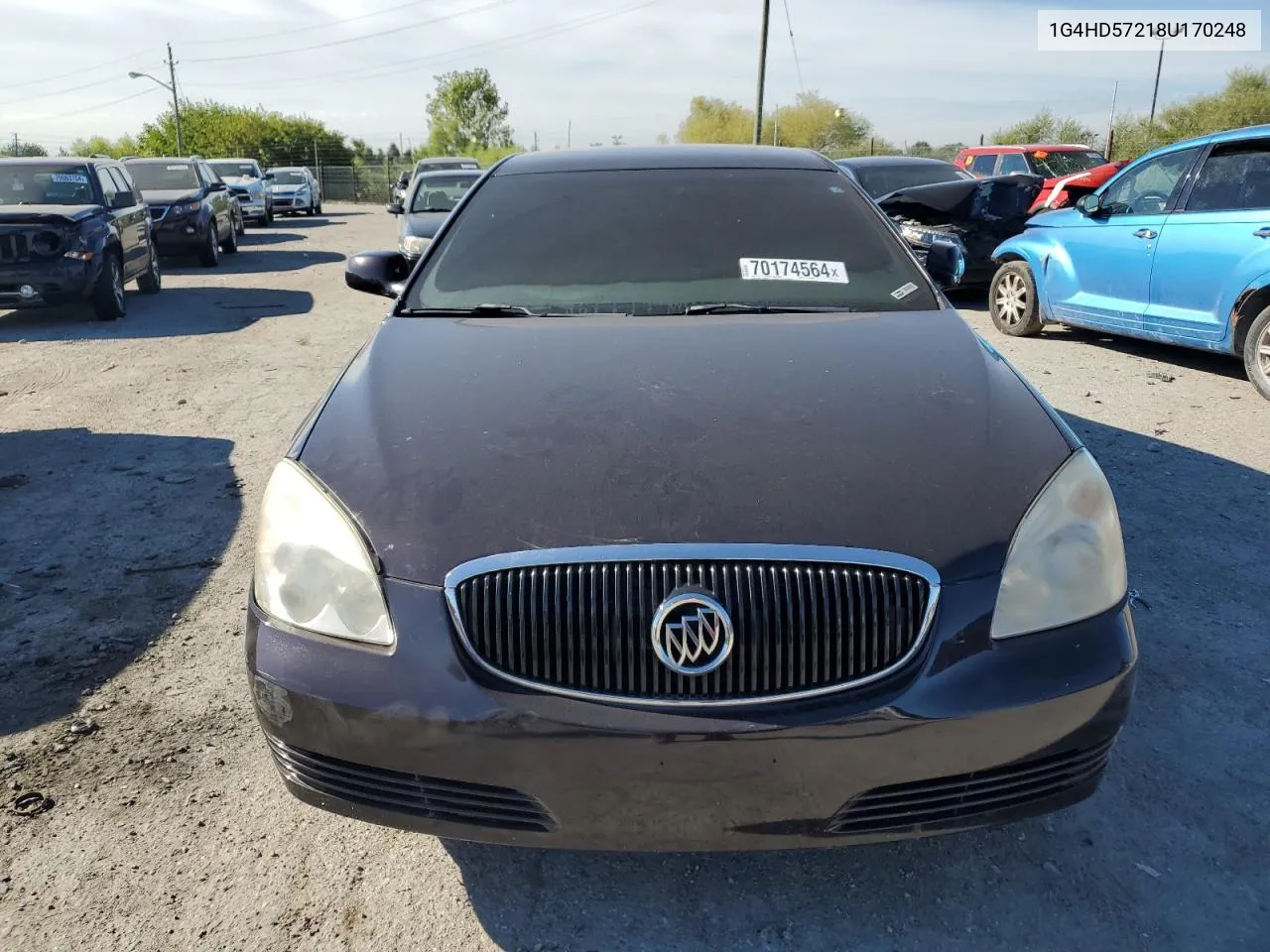 2008 Buick Lucerne Cxl VIN: 1G4HD57218U170248 Lot: 70174564