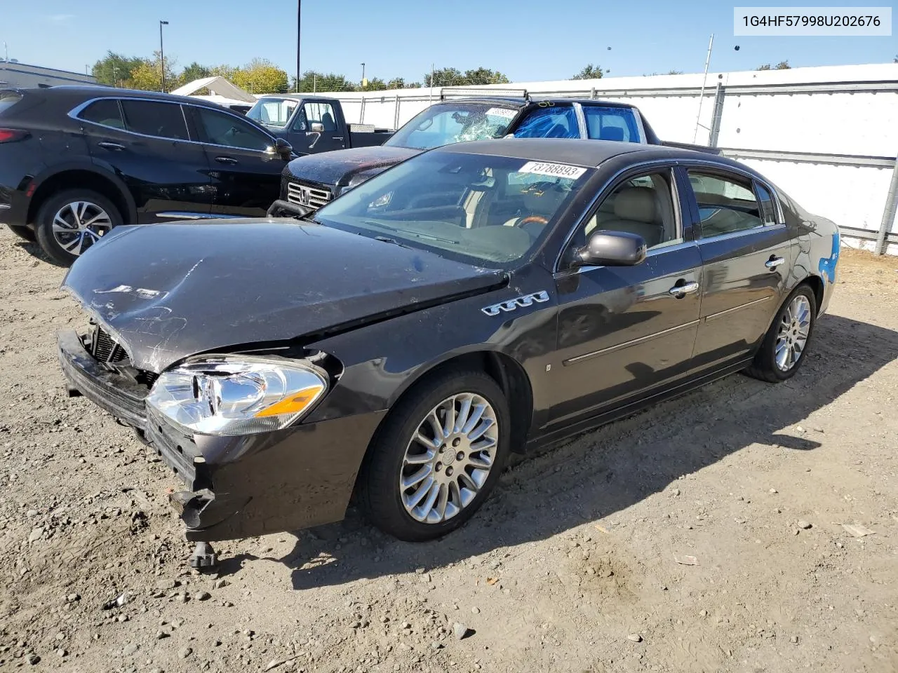 2008 Buick Lucerne Super Series VIN: 1G4HF57998U202676 Lot: 73788893