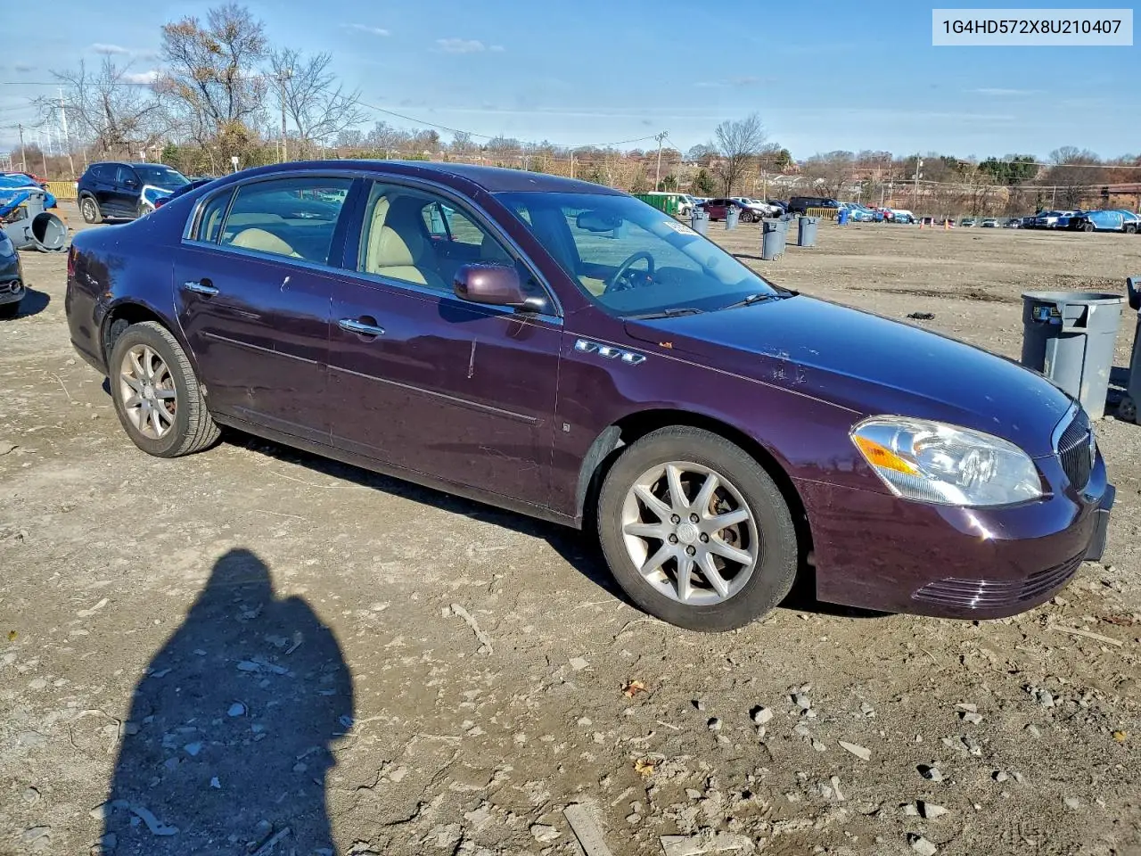 1G4HD572X8U210407 2008 Buick Lucerne Cxl