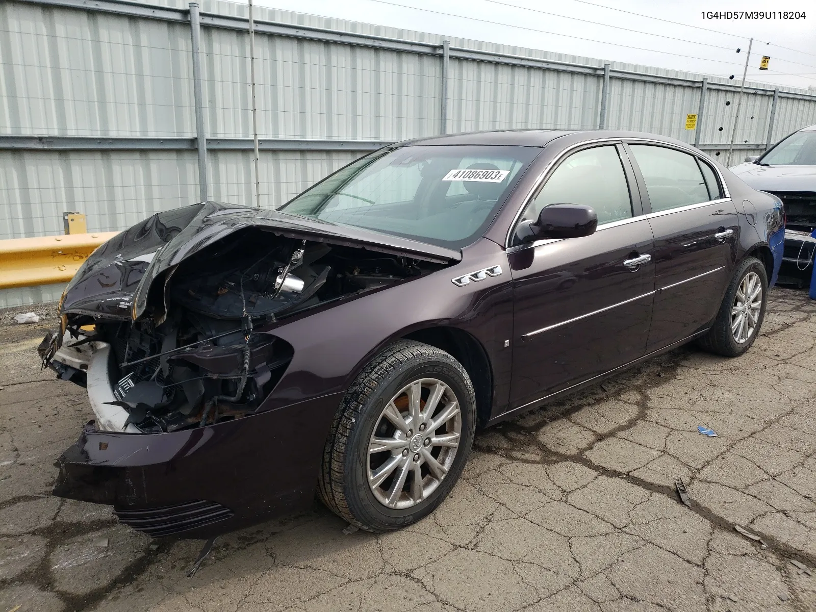 2009 Buick Lucerne Cxl VIN: 1G4HD57M39U118204 Lot: 41086903