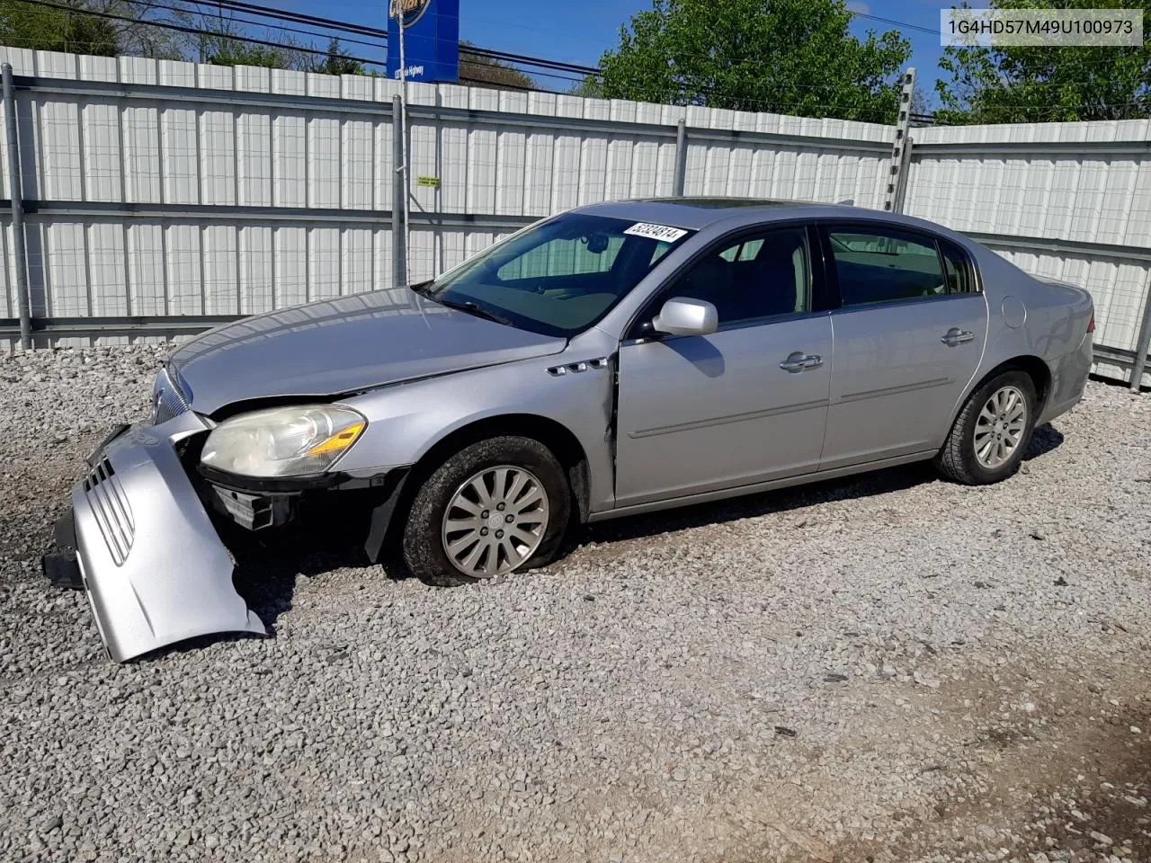 2009 Buick Lucerne Cxl VIN: 1G4HD57M49U100973 Lot: 52324814