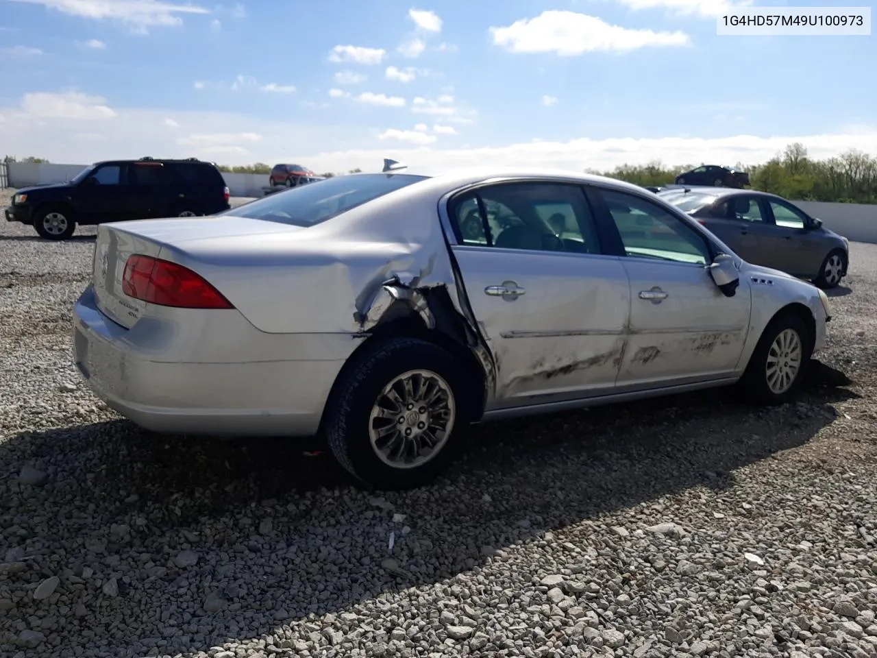 2009 Buick Lucerne Cxl VIN: 1G4HD57M49U100973 Lot: 52324814