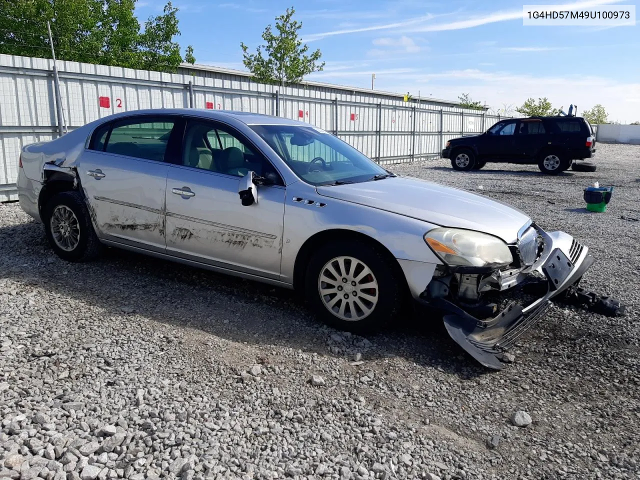 2009 Buick Lucerne Cxl VIN: 1G4HD57M49U100973 Lot: 52324814