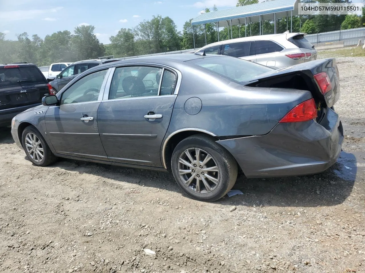 2009 Buick Lucerne Cxl VIN: 1G4HD57M59U115501 Lot: 56040714