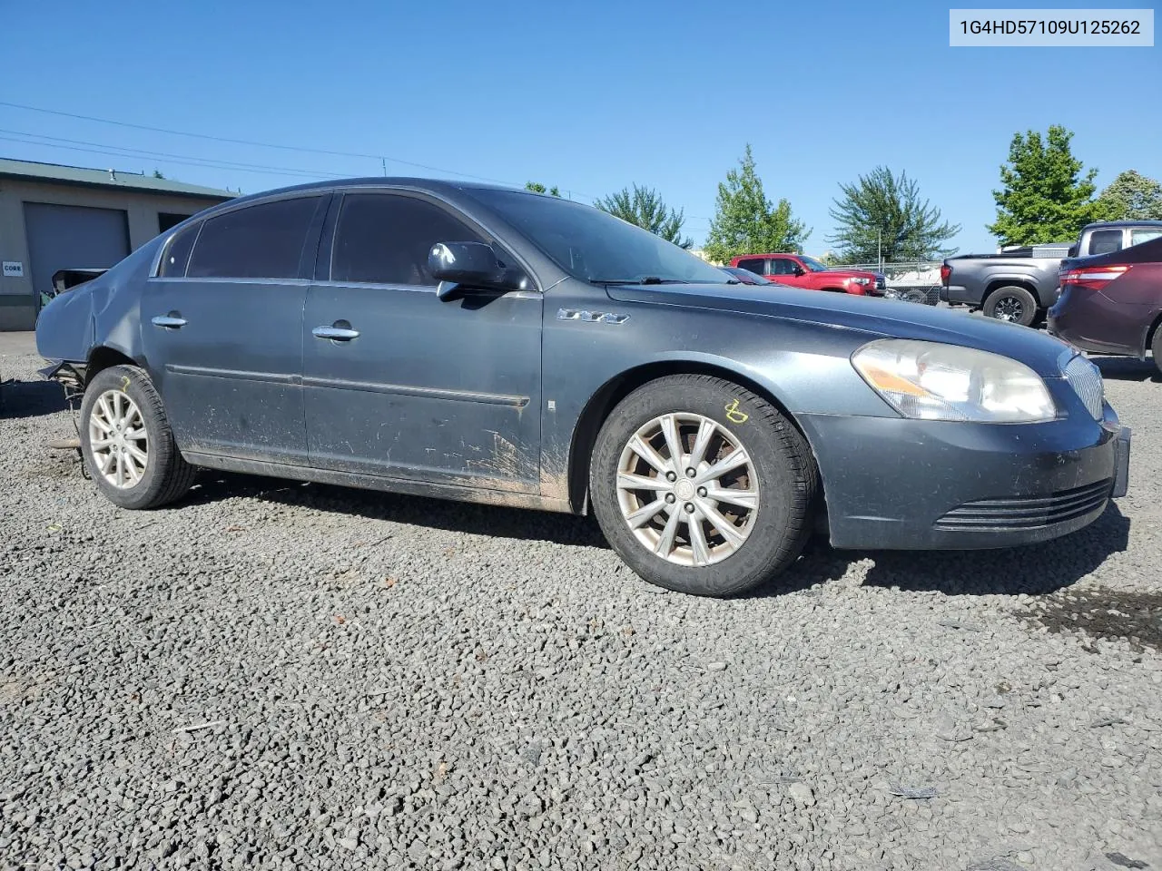 2009 Buick Lucerne Cxl VIN: 1G4HD57109U125262 Lot: 58016434