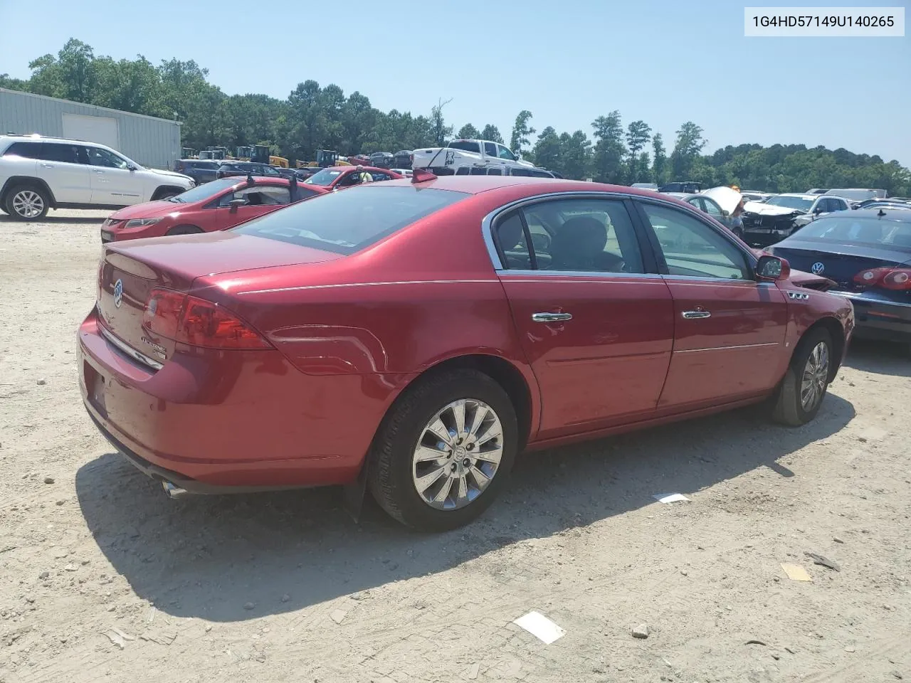 2009 Buick Lucerne Cxl VIN: 1G4HD57149U140265 Lot: 59019734