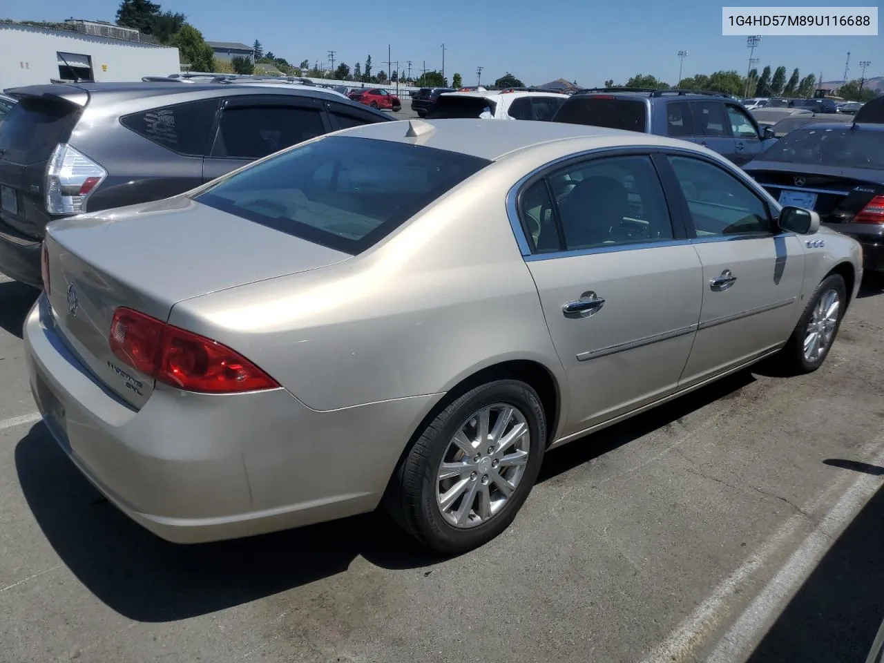 2009 Buick Lucerne Cxl VIN: 1G4HD57M89U116688 Lot: 62504214