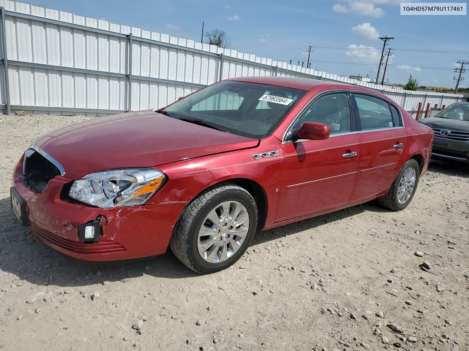 2009 Buick Lucerne Cxl VIN: 1G4HD57M79U117461 Lot: 67993564