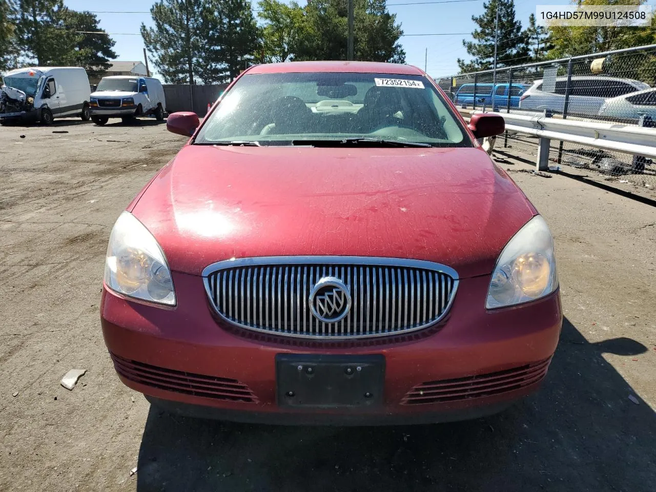 2009 Buick Lucerne Cxl VIN: 1G4HD57M99U124508 Lot: 72352154