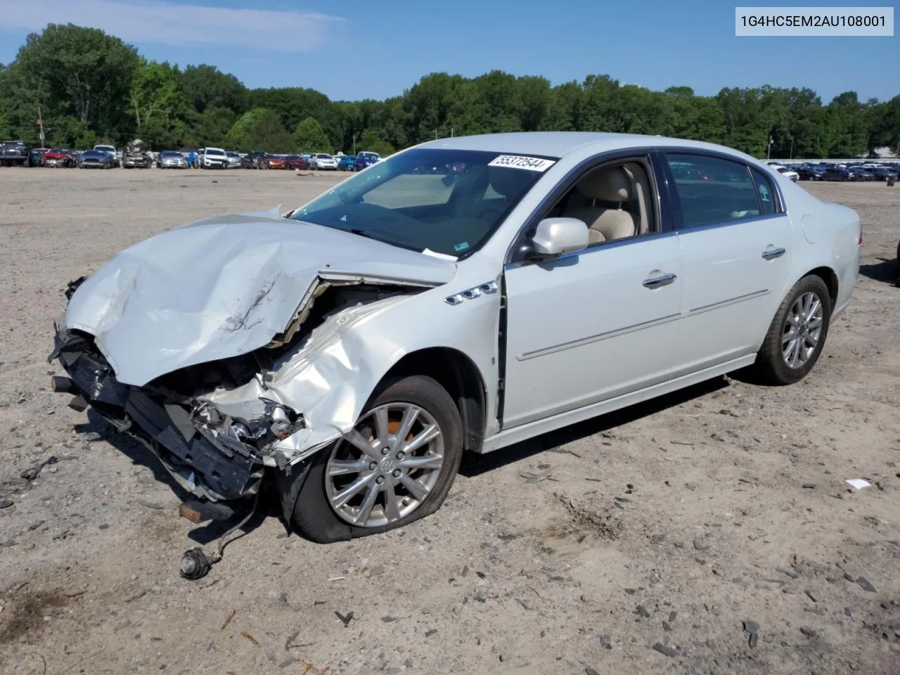 1G4HC5EM2AU108001 2010 Buick Lucerne Cxl