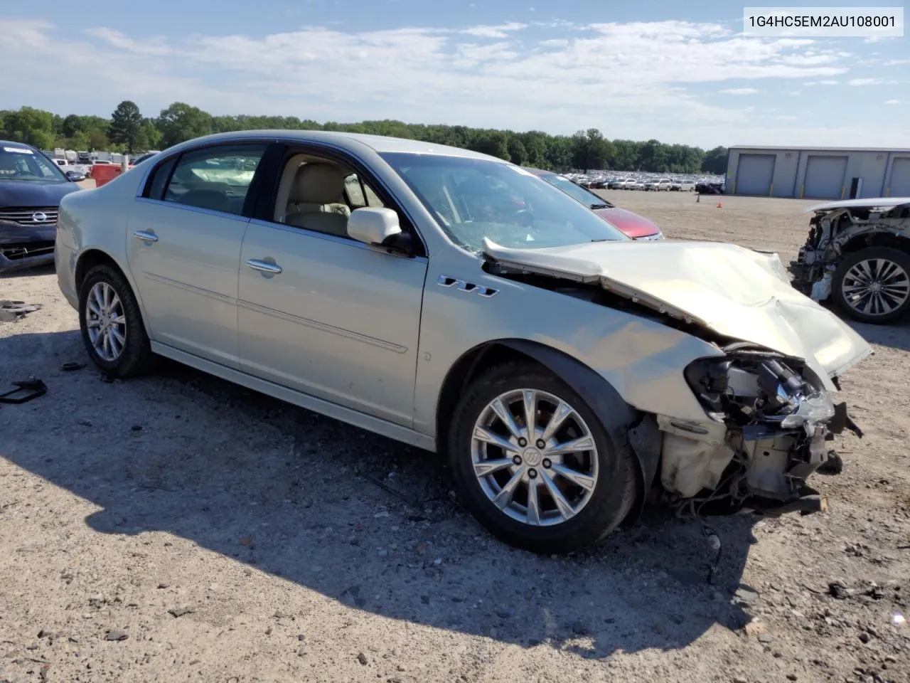 1G4HC5EM2AU108001 2010 Buick Lucerne Cxl