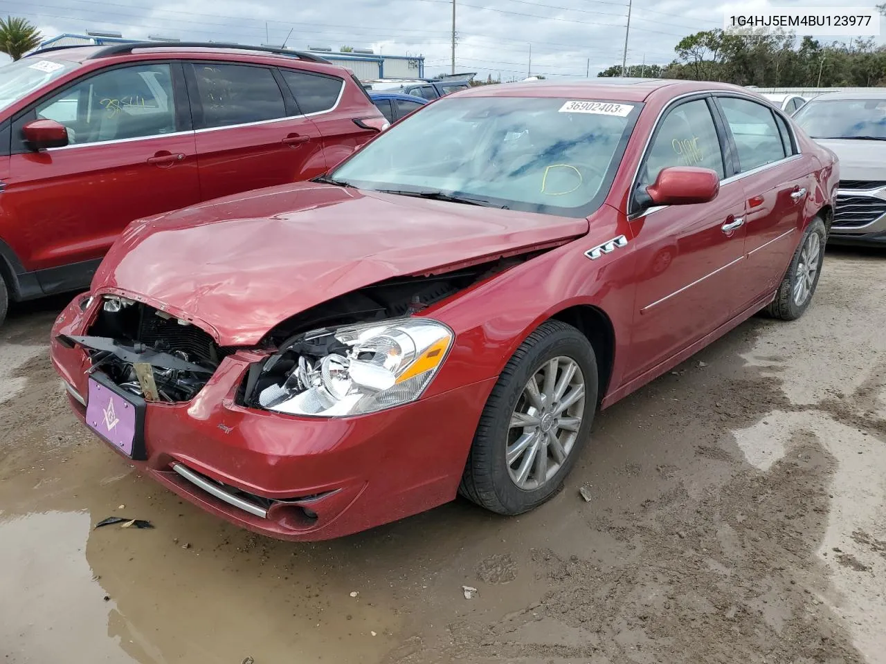 2011 Buick Lucerne Cxl VIN: 1G4HJ5EM4BU123977 Lot: 36902403