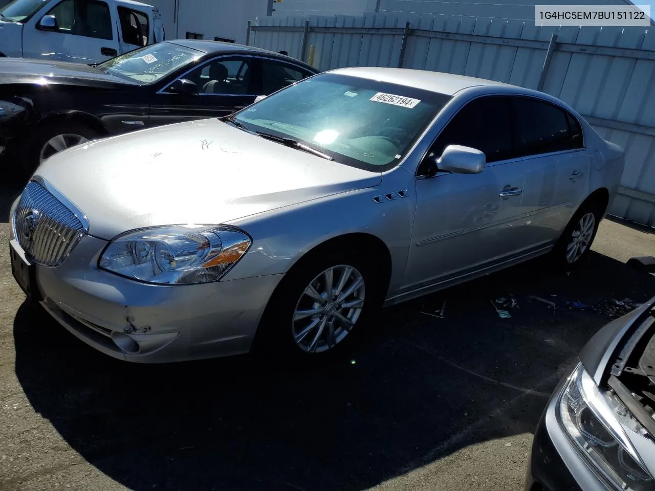 1G4HC5EM7BU151122 2011 Buick Lucerne Cxl