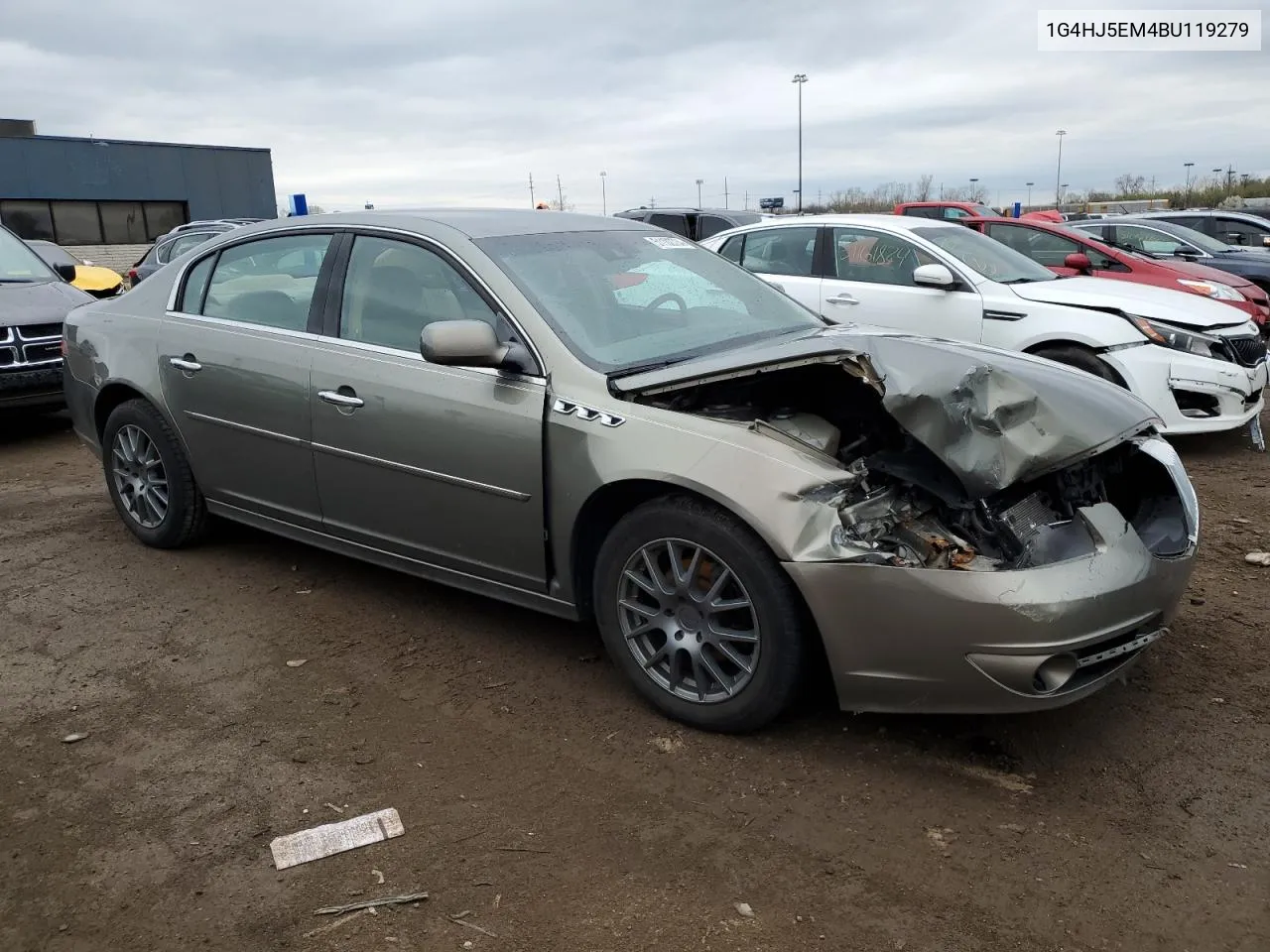 1G4HJ5EM4BU119279 2011 Buick Lucerne Cxl