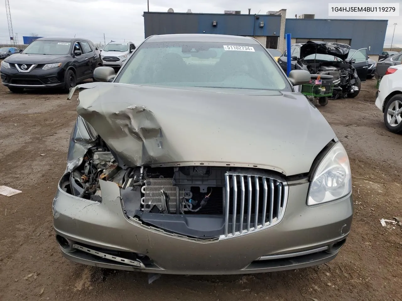 2011 Buick Lucerne Cxl VIN: 1G4HJ5EM4BU119279 Lot: 51102734