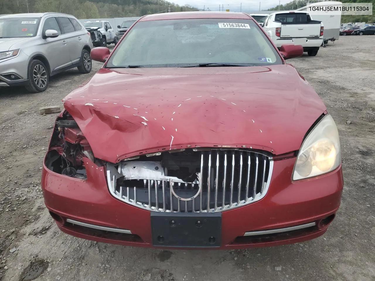 2011 Buick Lucerne Cxl VIN: 1G4HJ5EM1BU115304 Lot: 51563844