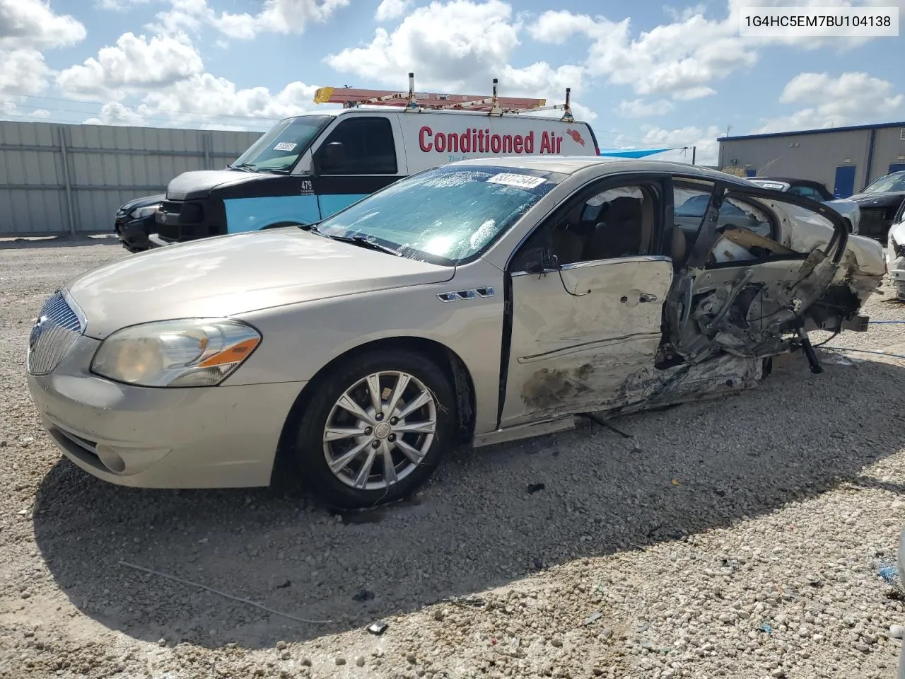 2011 Buick Lucerne Cxl VIN: 1G4HC5EM7BU104138 Lot: 53778544